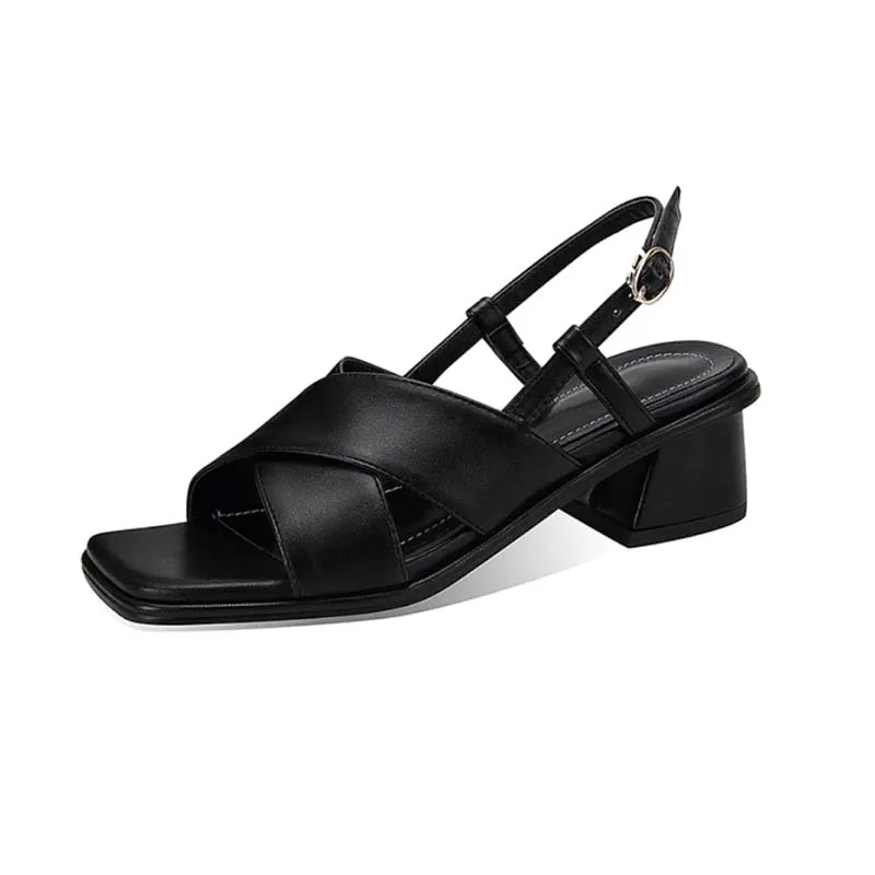 Sandales Retro Année 80 Noires