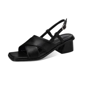 Sandales Retro Année 80 Noires