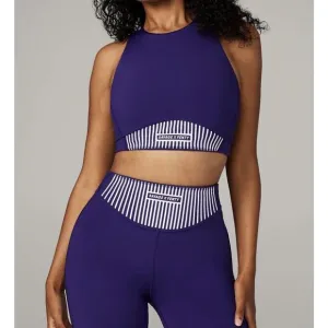 Savage X Fenty Xccentuate Medium Impact Longline Purple Sports Bra Size M