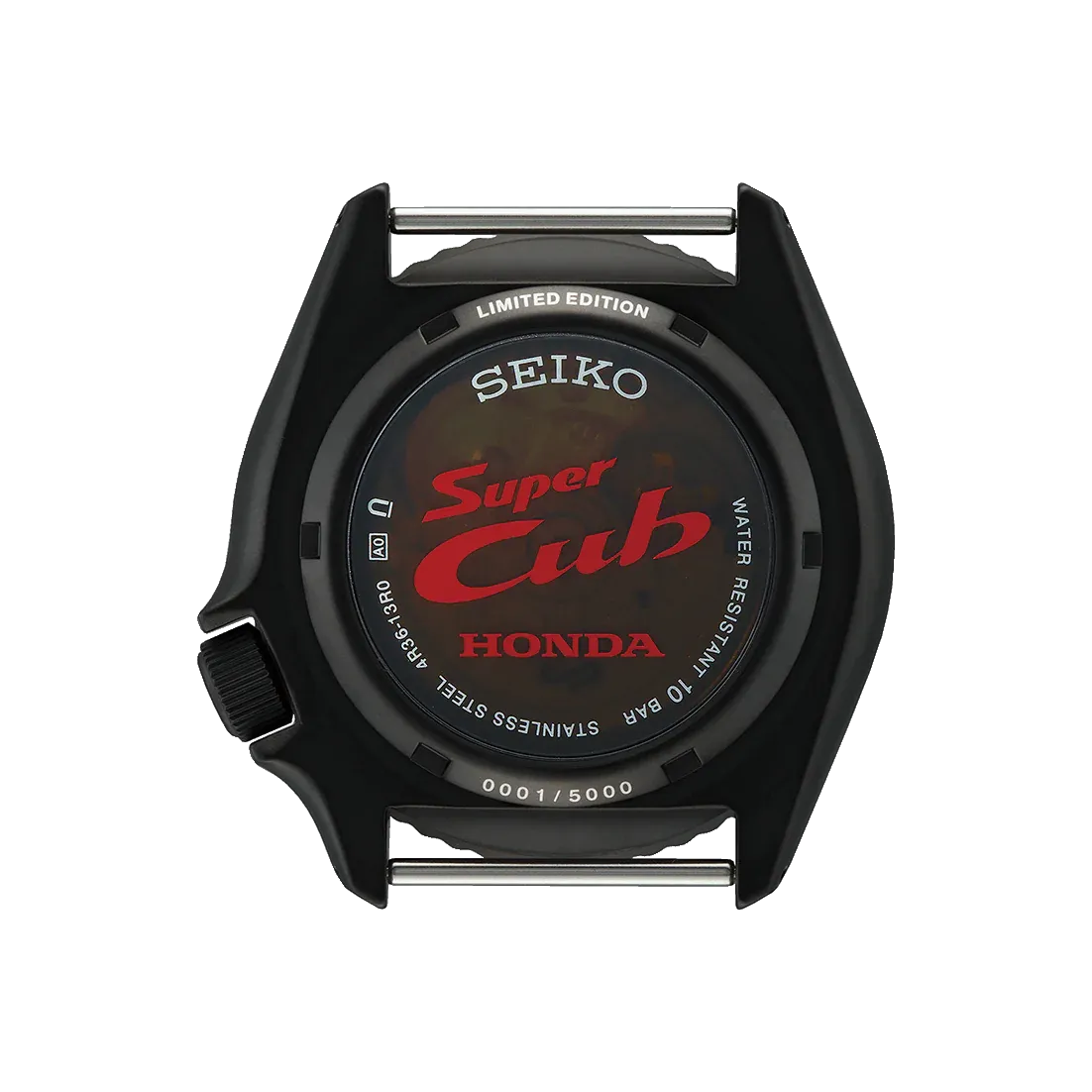 Seiko 5 Sports SRPJ75 Super Cub Honda Black Limited Edition