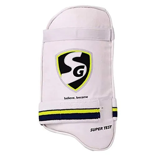 SG Adult Foam, Polyurethane and Fabric Super Test RH Thigh Pad SG Optipro Polypropylene Cricket Helmets, Medium, Navy Blue