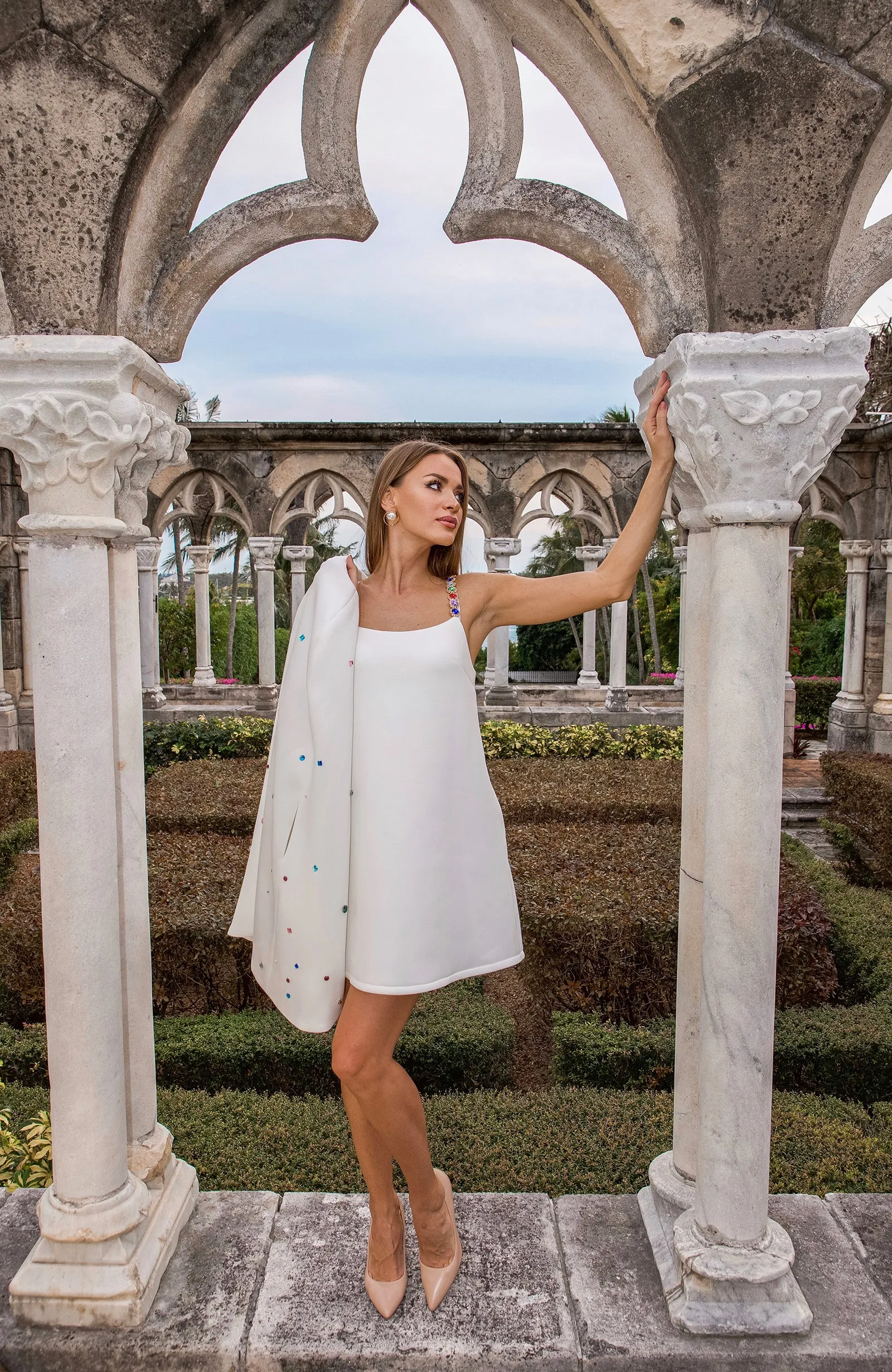 Short White Tank Dress