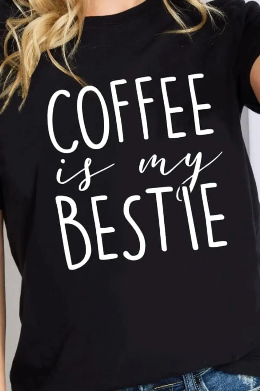 Simply Love COFFEE IS MY BESTIE Graphic Cotton T-Shirt
