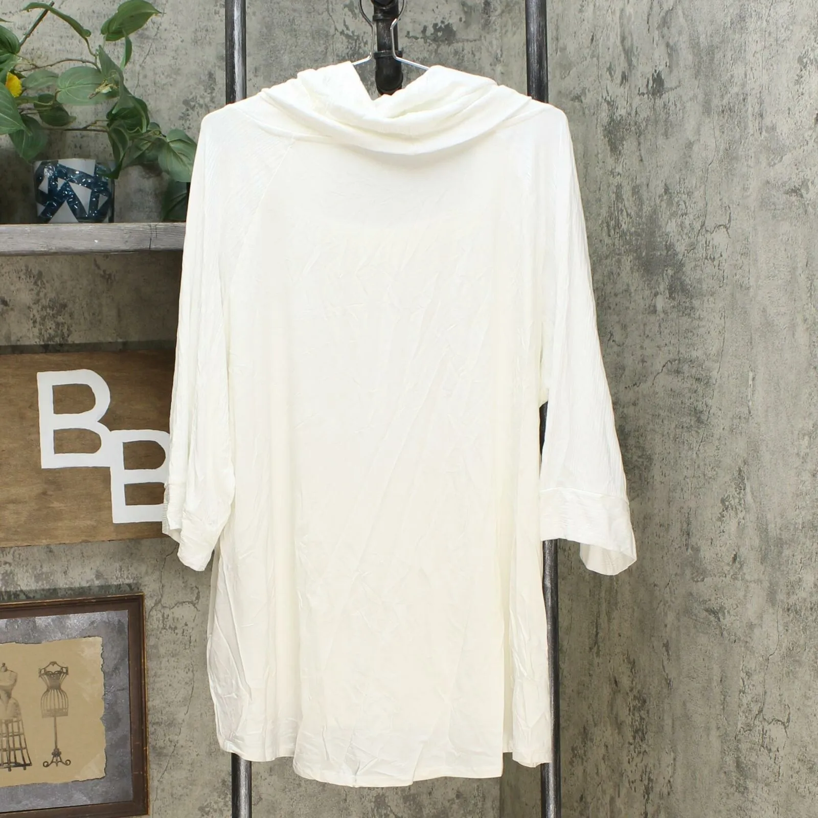 Soft & Cozy Loungewear Women's Plus Size Cool Luxe Knit Cowl Neck Sweater