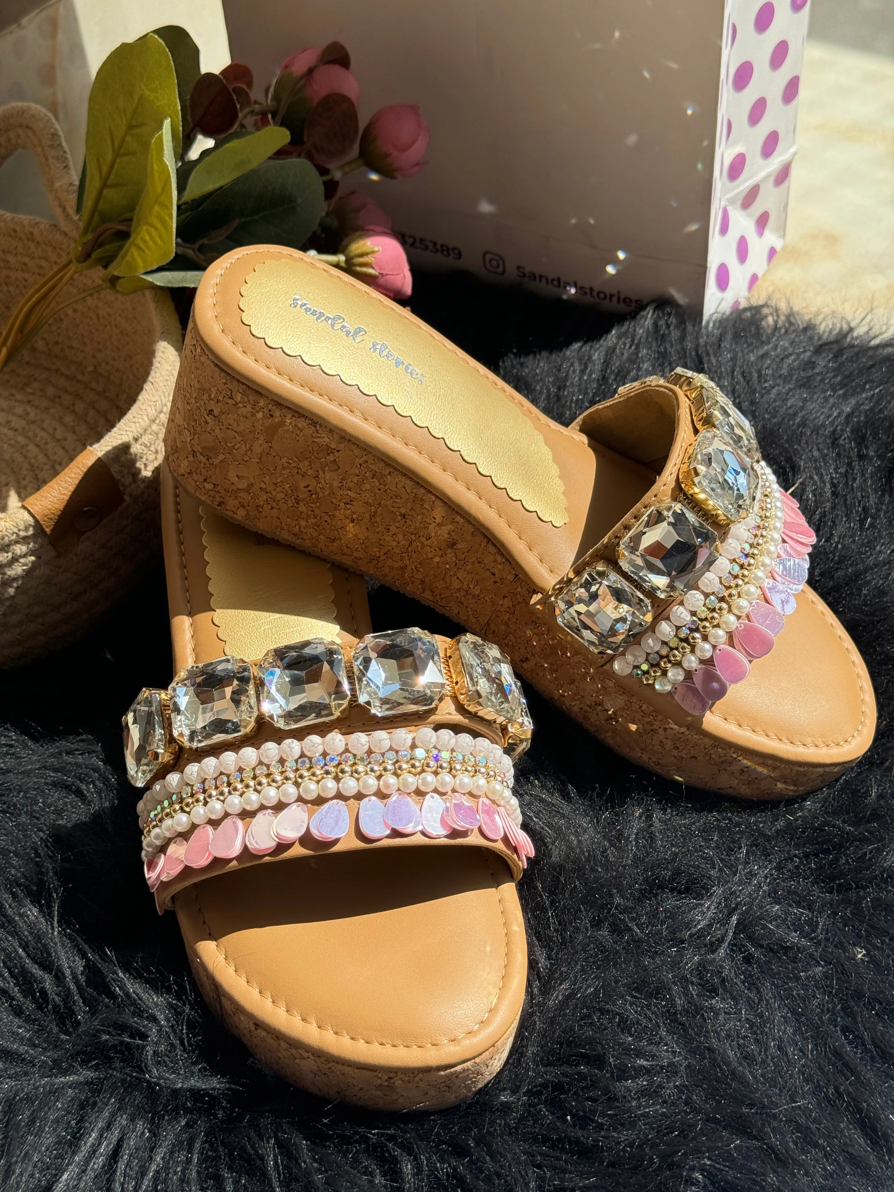 Solitaire Shimmer Wedges