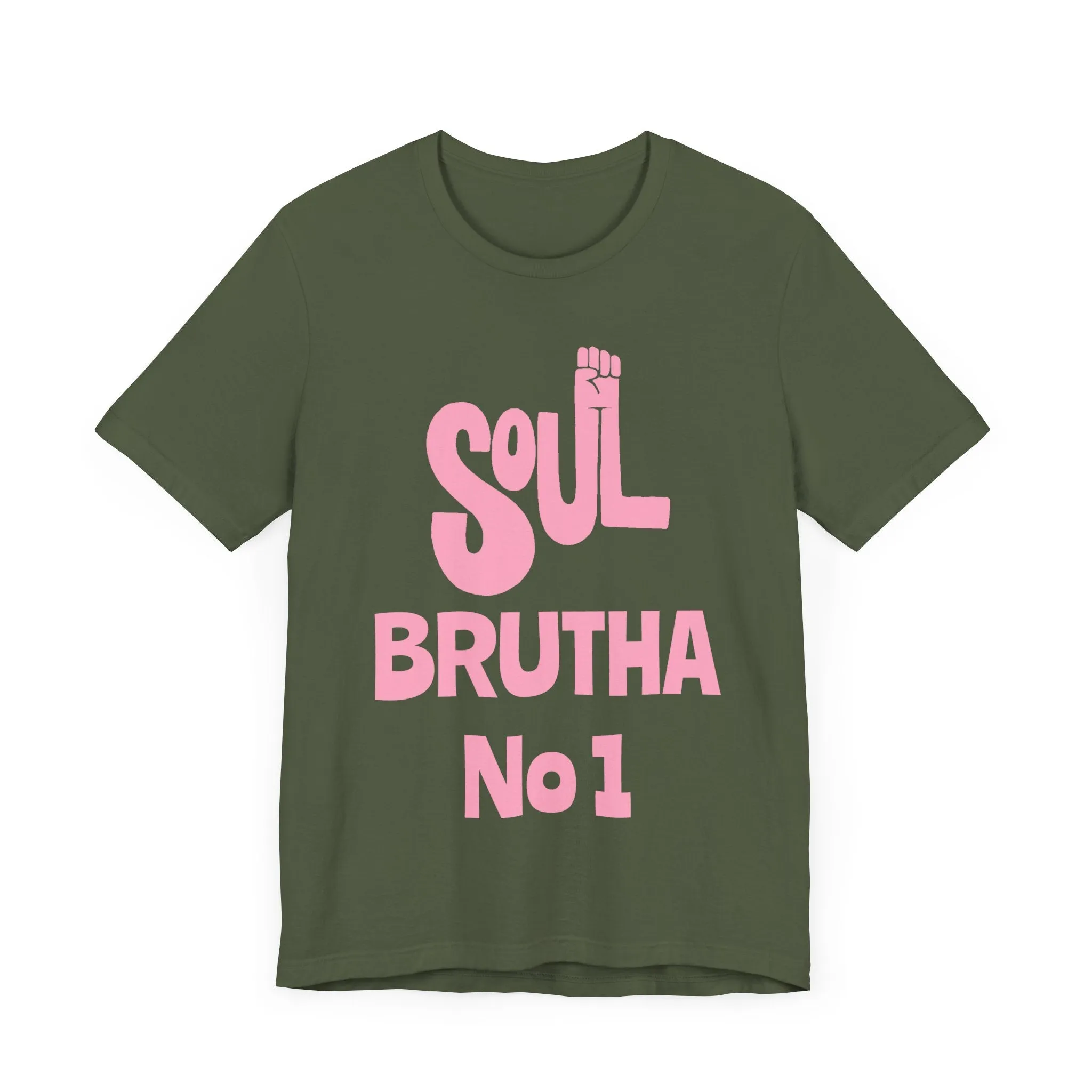 Soul Brutha No. 1 (Pink): Unisex Jersey Tee