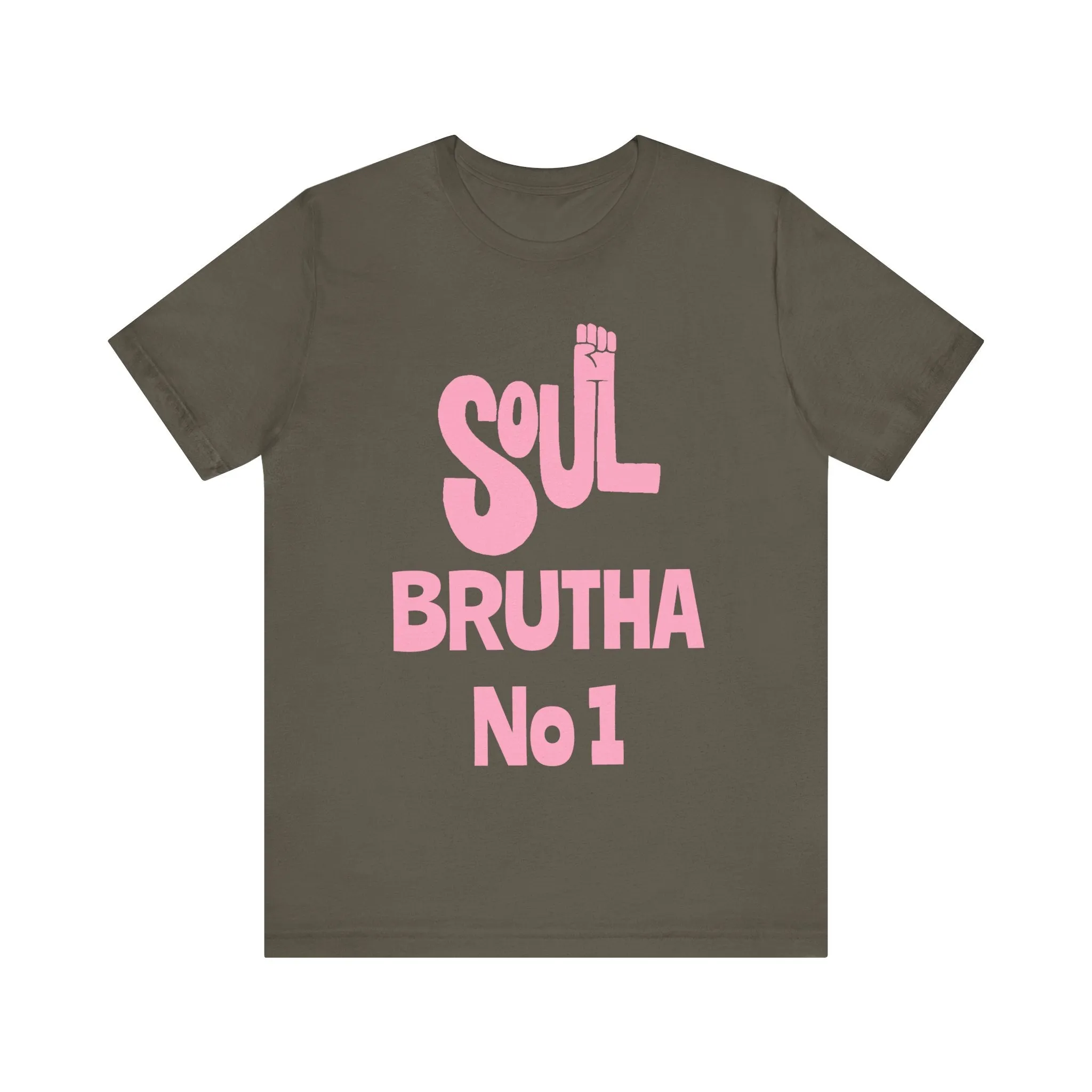 Soul Brutha No. 1 (Pink): Unisex Jersey Tee