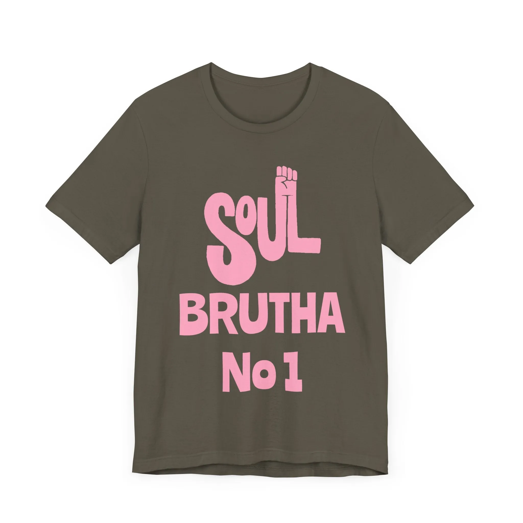 Soul Brutha No. 1 (Pink): Unisex Jersey Tee