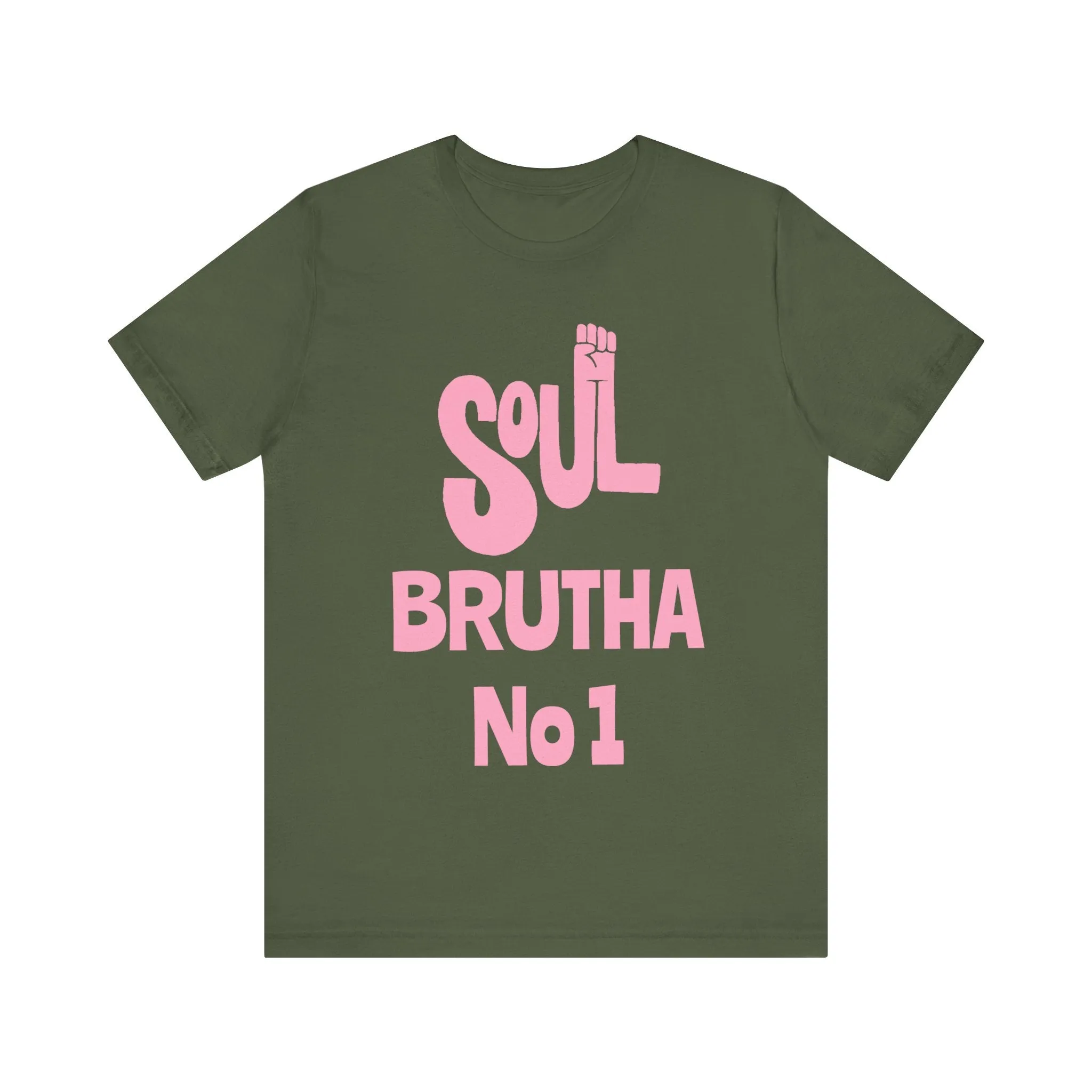 Soul Brutha No. 1 (Pink): Unisex Jersey Tee