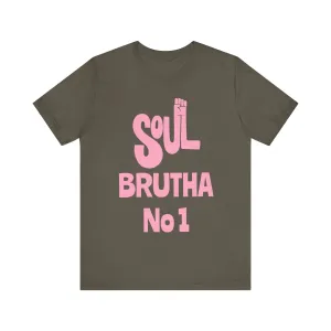 Soul Brutha No. 1 (Pink): Unisex Jersey Tee