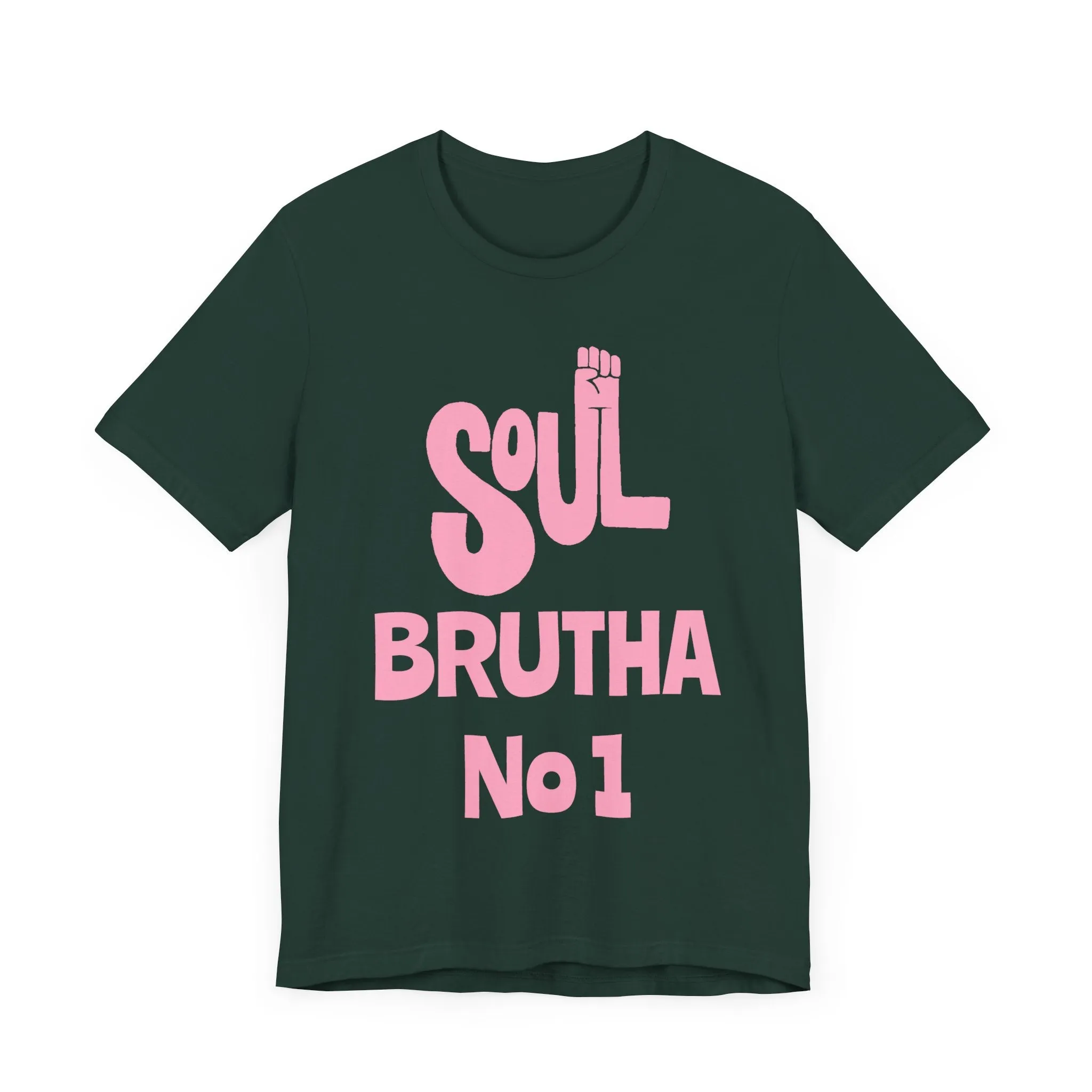 Soul Brutha No. 1 (Pink): Unisex Jersey Tee
