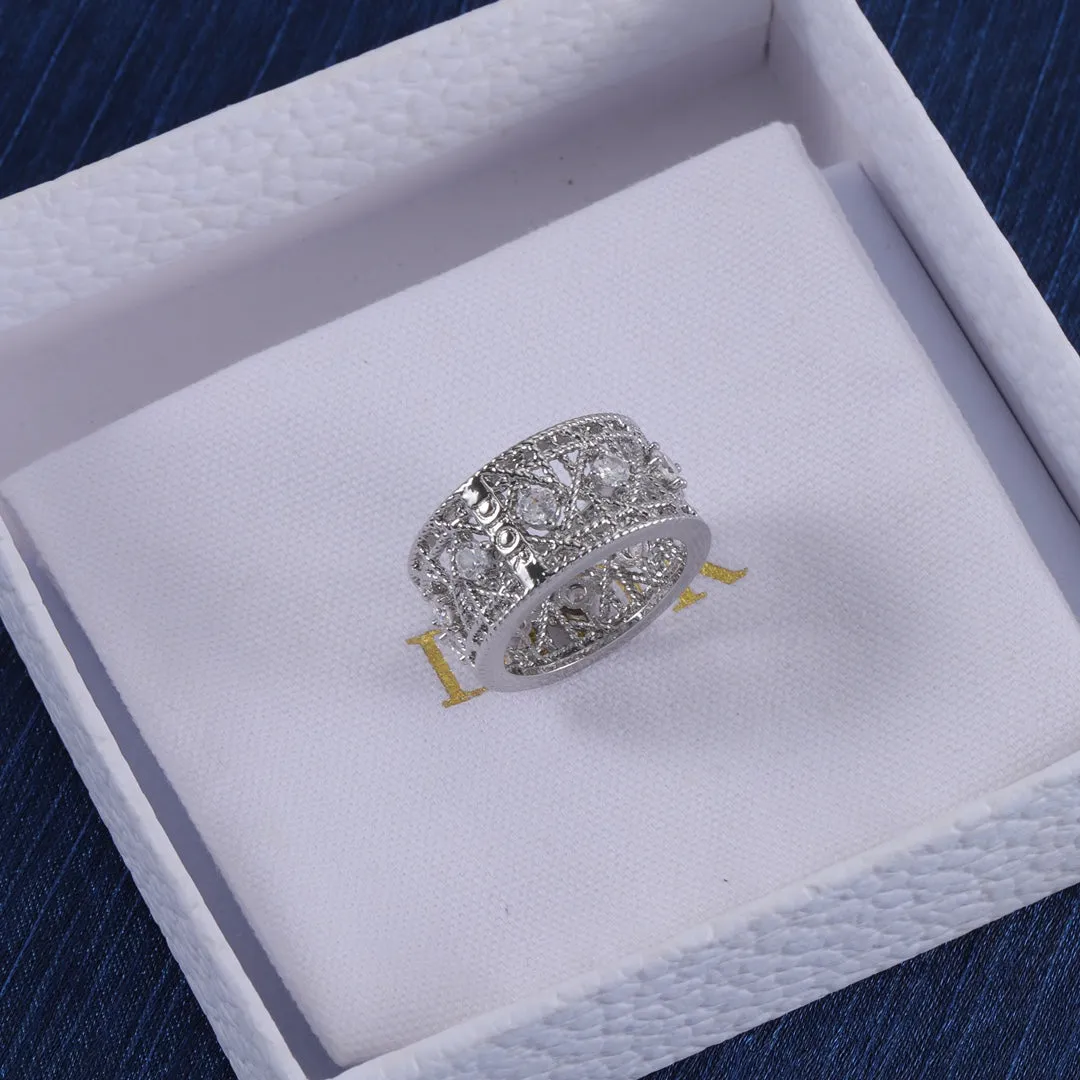 Sparkling Crystal Embellished Ring