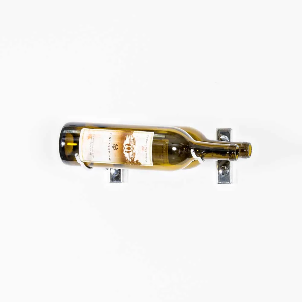 Série w unitaire (10cm) porte-bouteille en métal mural (1 à 3 bouteilles)