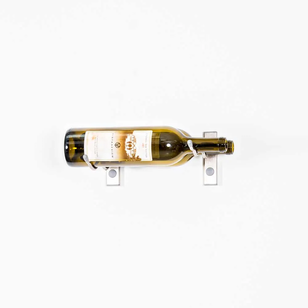 Série w unitaire (10cm) porte-bouteille en métal mural (1 à 3 bouteilles)