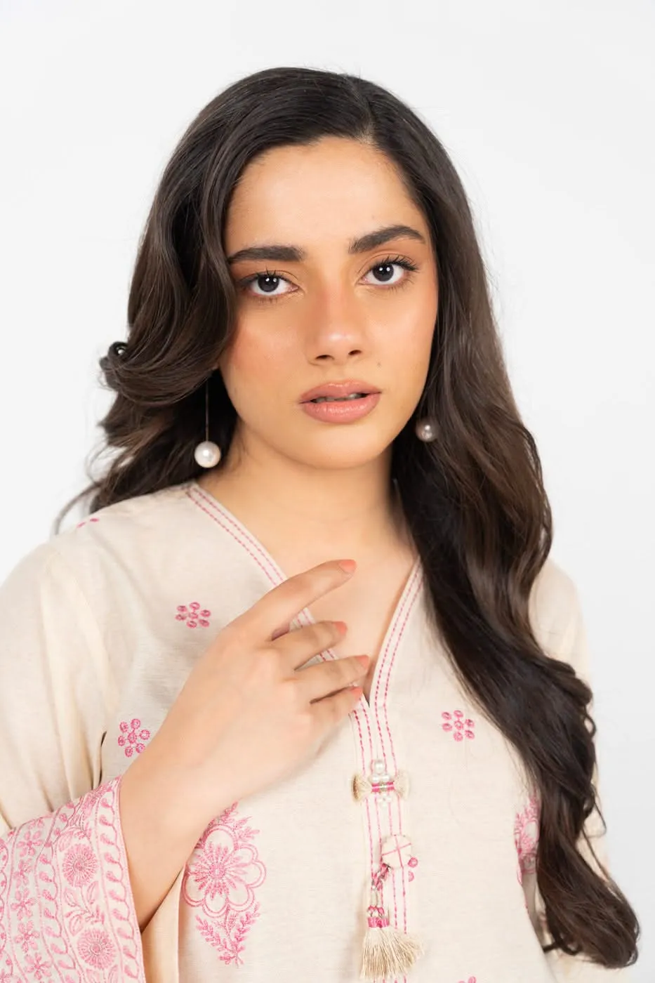 Stitched - 2 Pc Embroidered Yarn Dyed Outfit