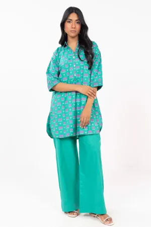 Stitched - 2 Pc Printed Cambric Outfit