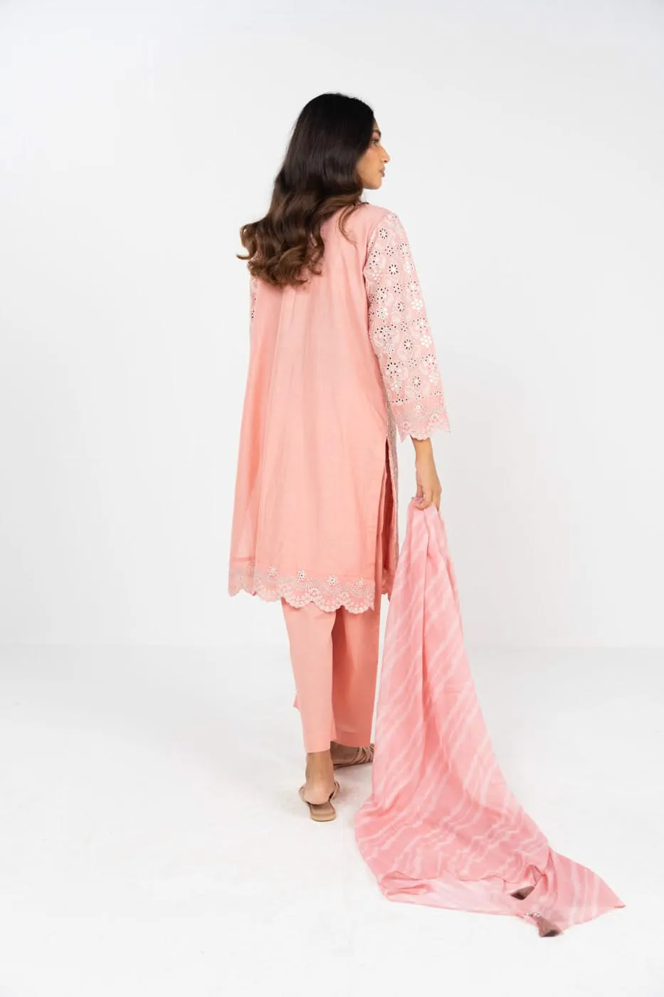 Stitched - 3 Pc Embroidered Lawn Outfit
