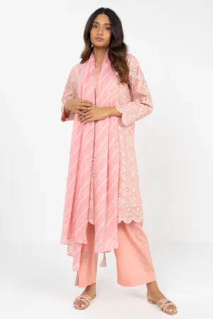 Stitched - 3 Pc Embroidered Lawn Outfit