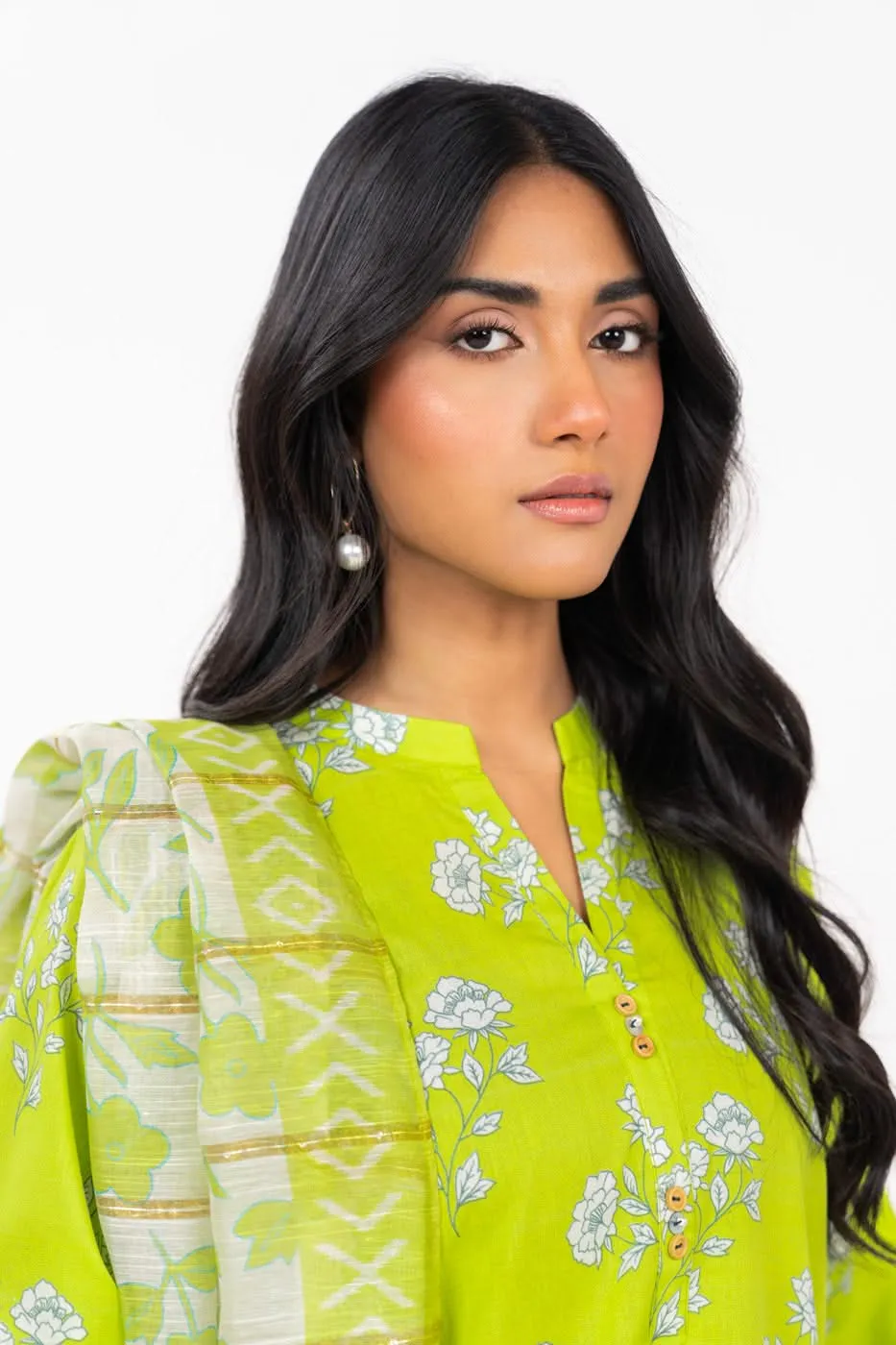 Stitched - 3 Pc Printed Irish Outfit
