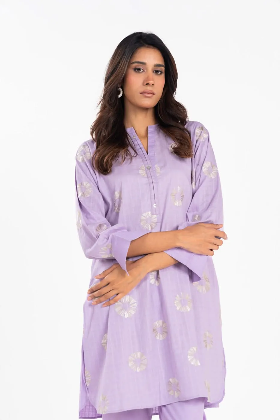 Stitched - Embroidered Dobby Kurta