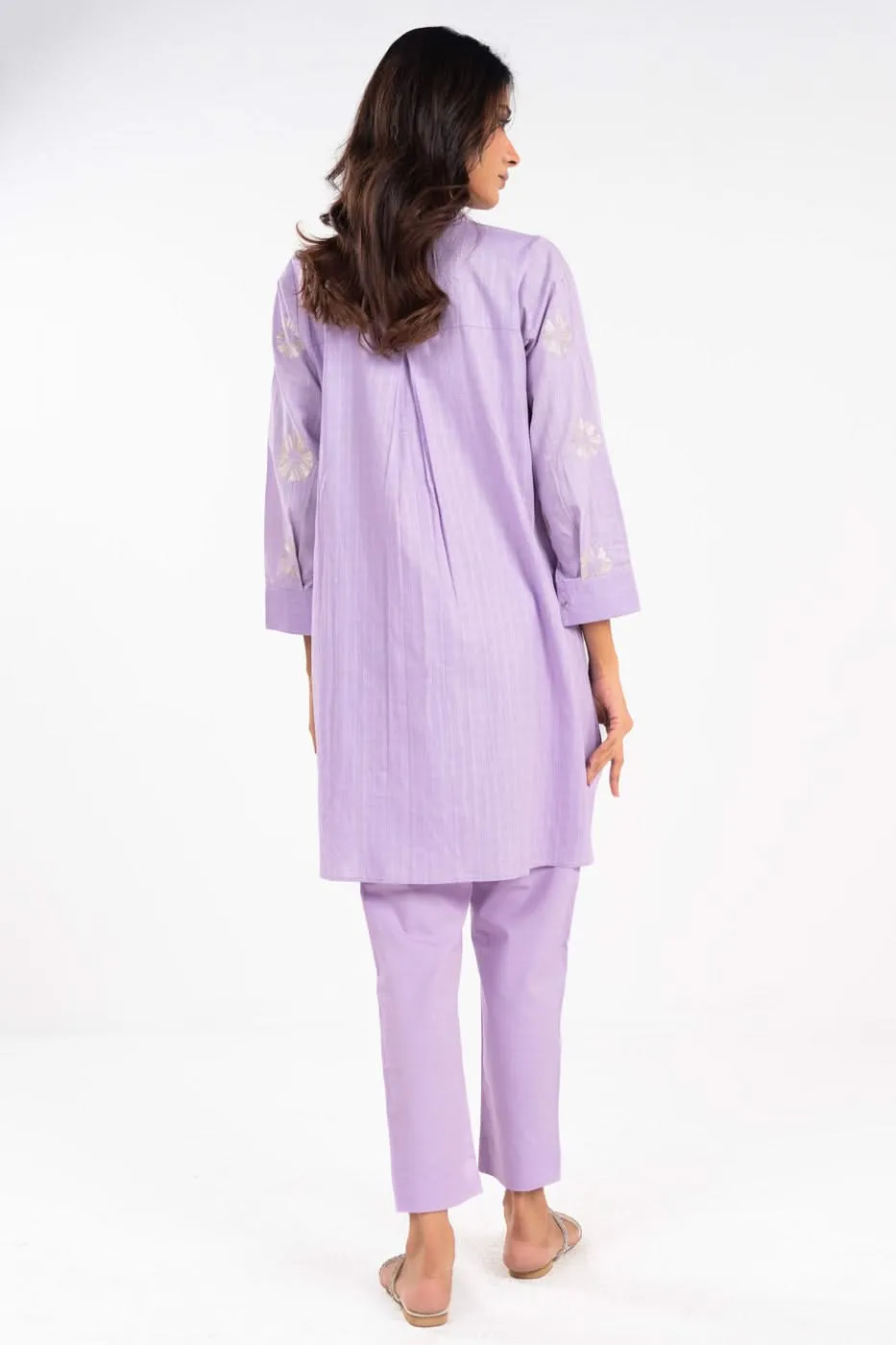 Stitched - Embroidered Dobby Kurta