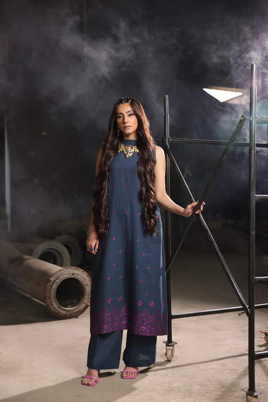 Stitched - Embroidered Khaddar Kurta