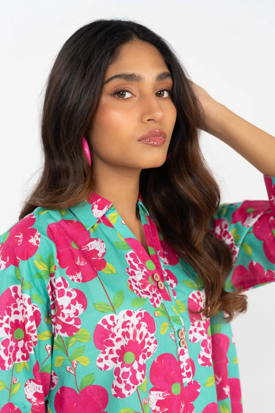 Stitched - Printed Cambric Kurta