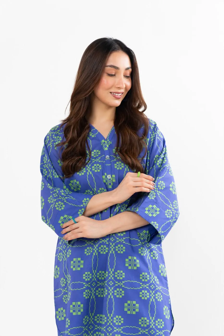 Stitched - Printed Cambric Kurta