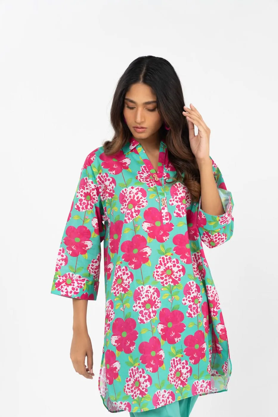 Stitched - Printed Cambric Kurta