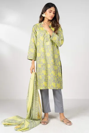 Stitched - Printed Cotton Silk Kurti