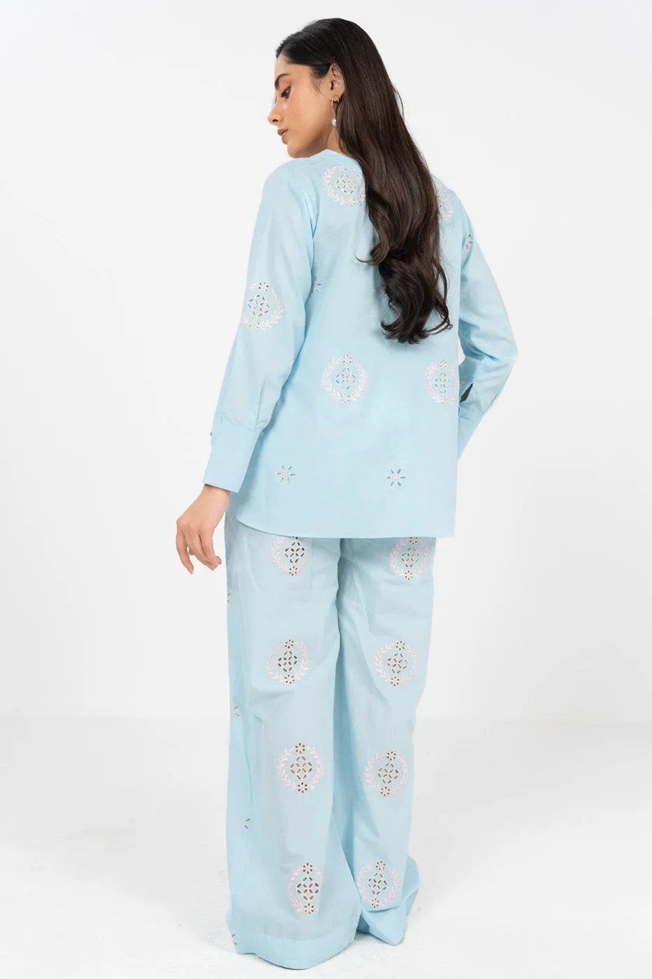 Stitched - Printed Embroidered Cambric Kurta