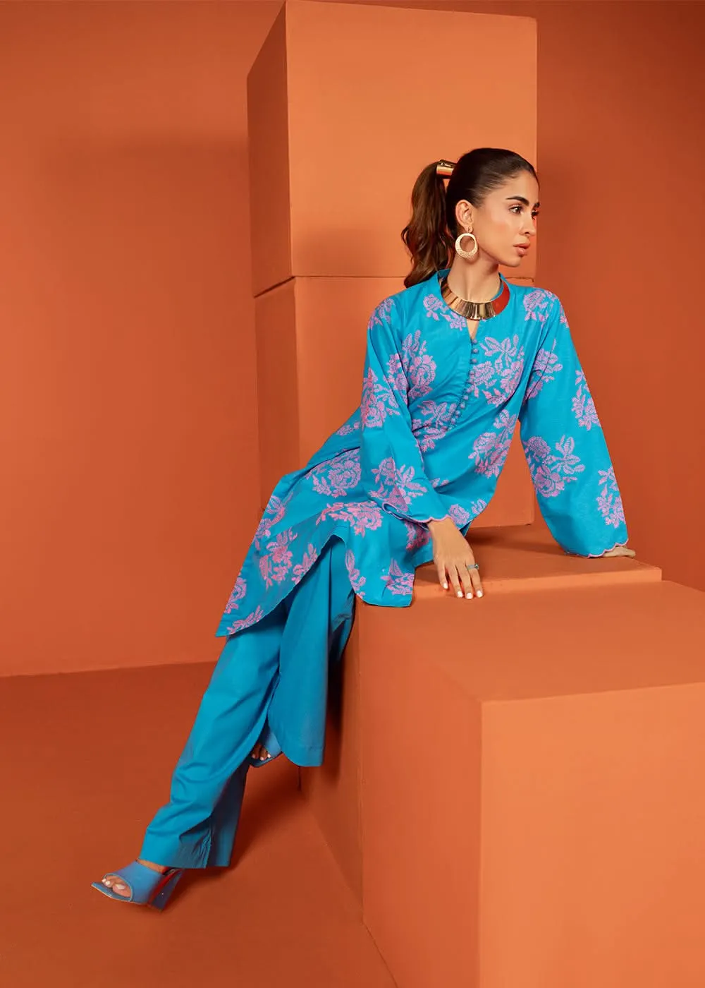 Stitched - Printed Irish Kurta