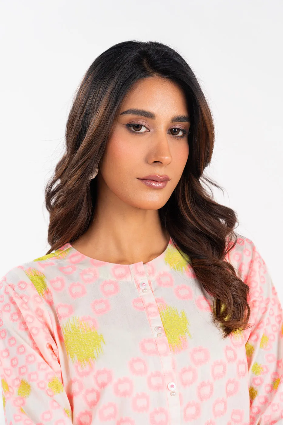Stitched - Printed Jacquard Shirt