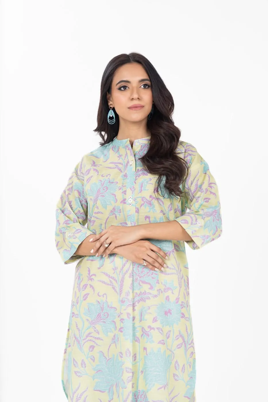 Stitched - Printed Khaddar Kurta
