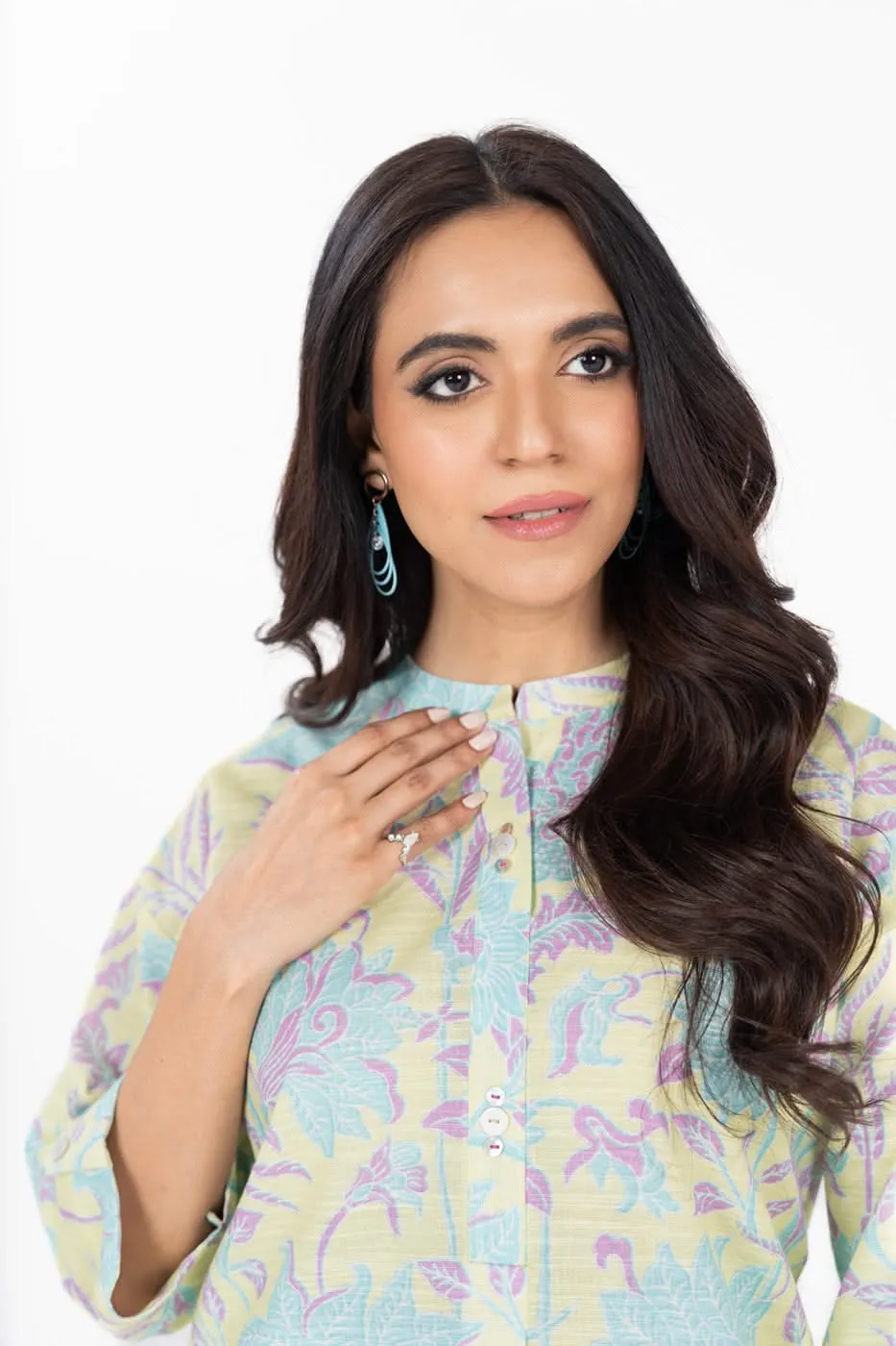 Stitched - Printed Khaddar Kurta