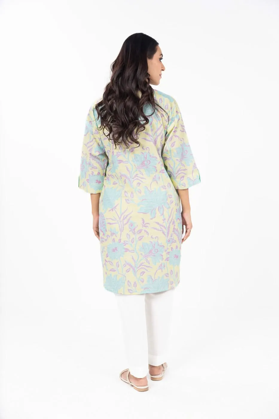 Stitched - Printed Khaddar Kurta
