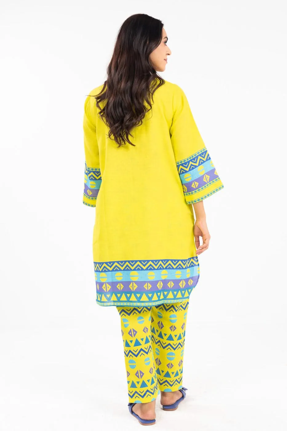 Stitched - Printed Khaddar Kurta