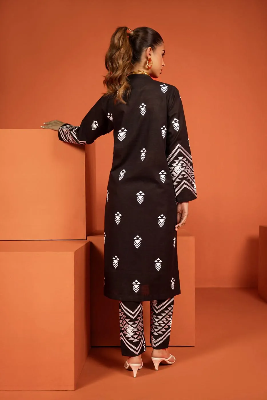 Stitched - Printed Khaddar Kurta