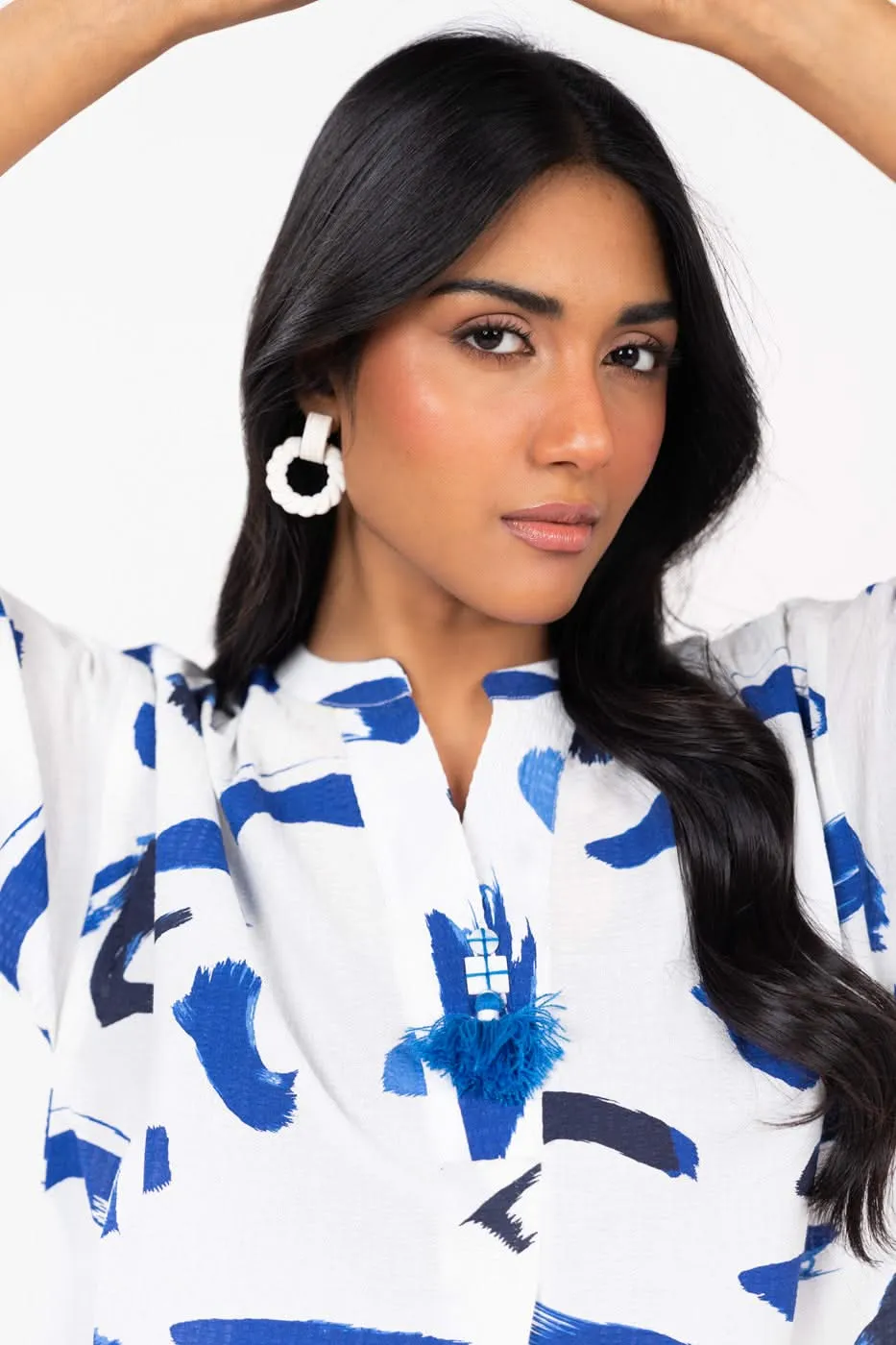Stitched - Printed Seer Sucker Kurta