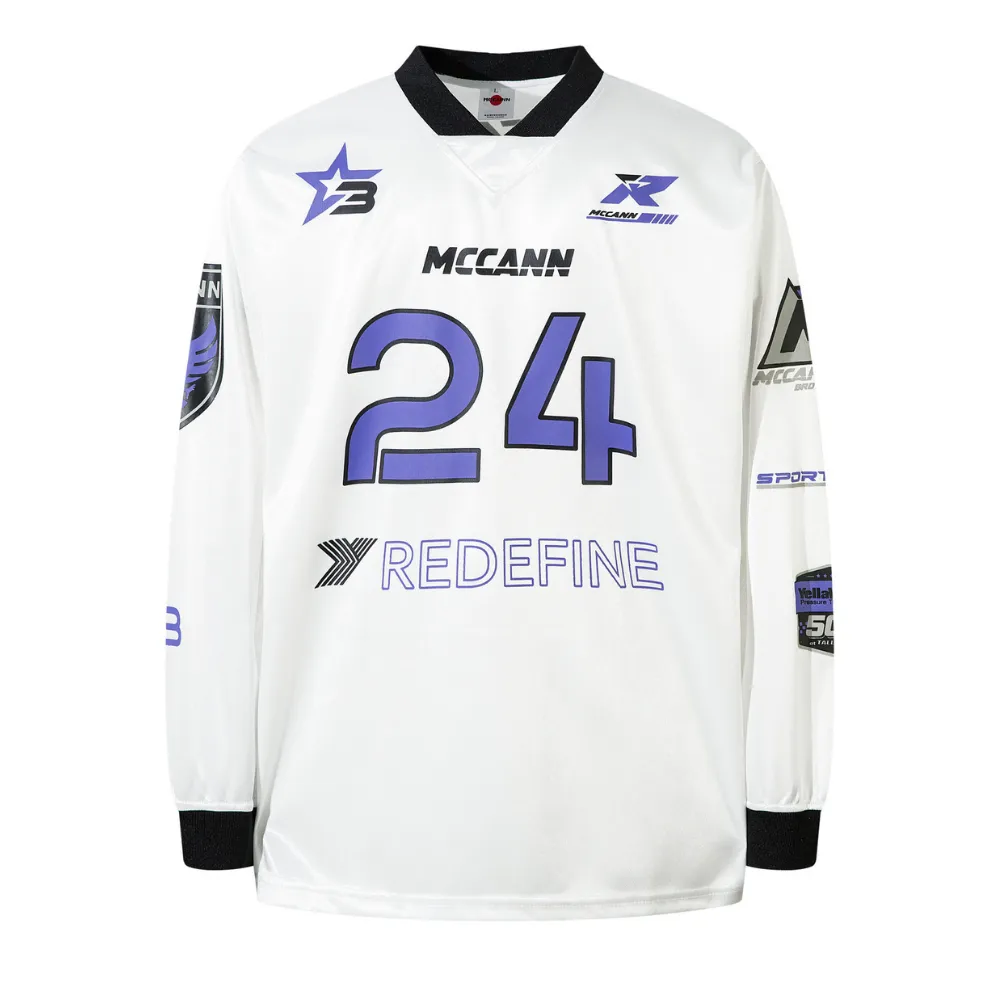Street V-neck Biker Digital Print Sweatshirt