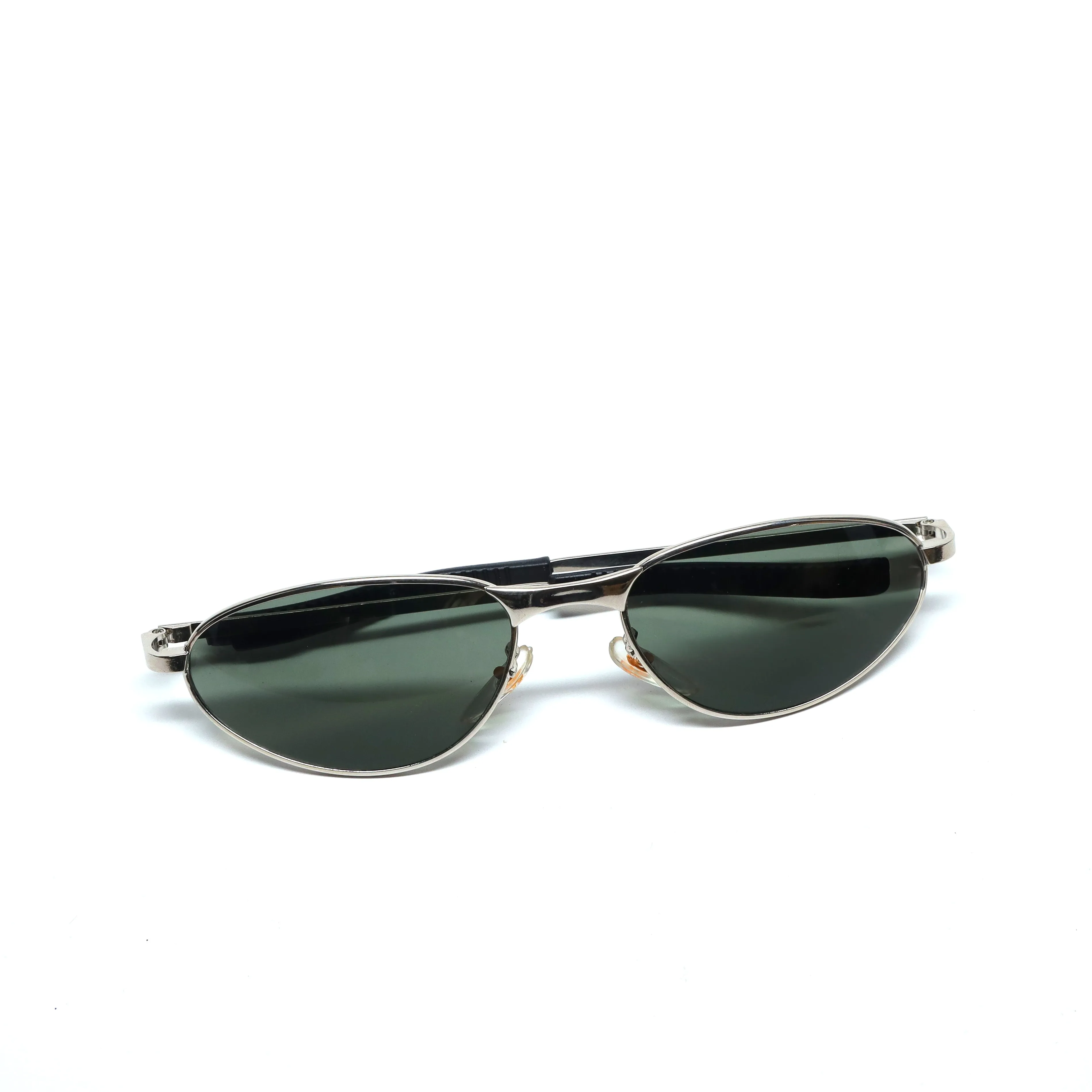 //Style 690// True Vintage Small Size 90s Matrix Style Sunglasses - Chrome
