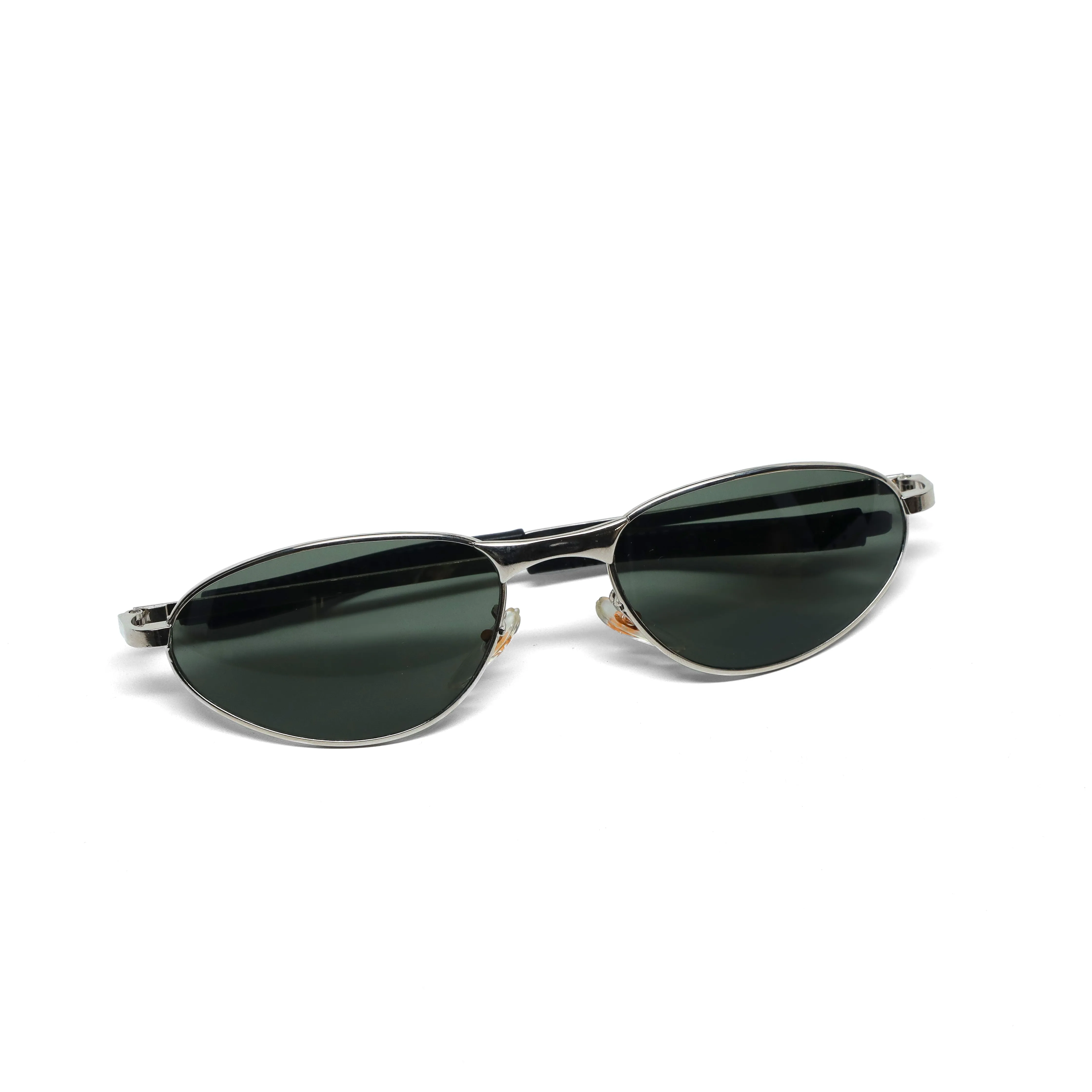 //Style 690// True Vintage Small Size 90s Matrix Style Sunglasses - Chrome