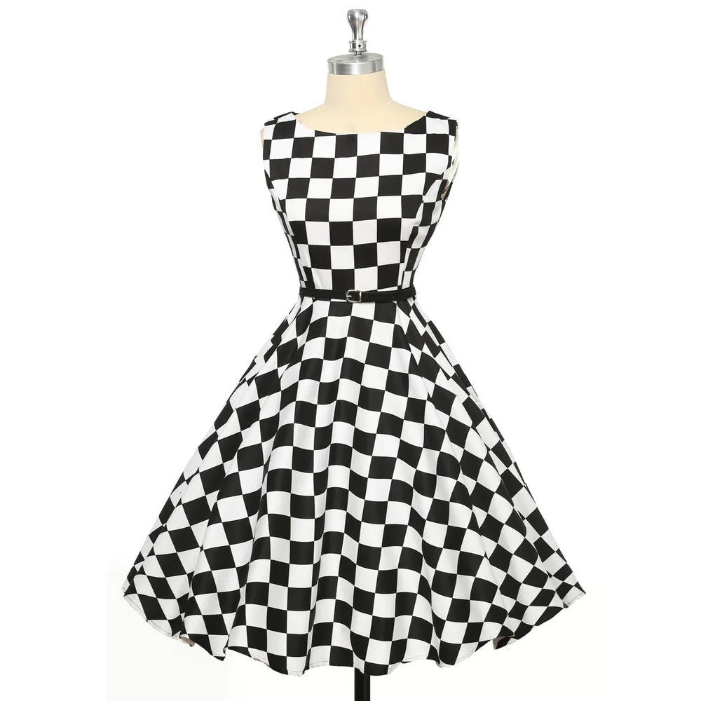 Summer Dresses Women Pinup Retro Robe Rockabilly 50s Vintage Dress Plus Size XS-3XL Cocktail Party Dress Vestidos Femininos