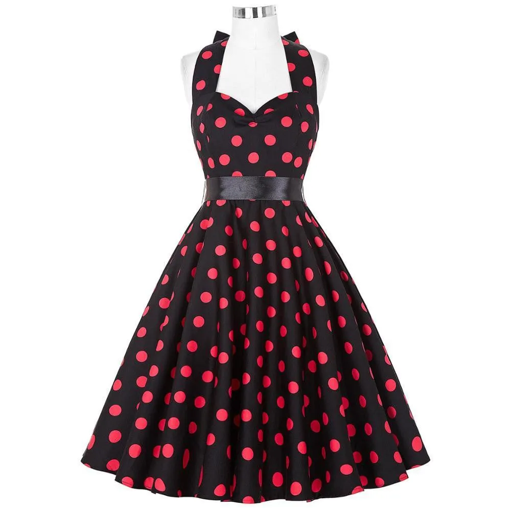 Summer Dresses Women Pinup Retro Robe Rockabilly 50s Vintage Dress Plus Size XS-3XL Cocktail Party Dress Vestidos Femininos