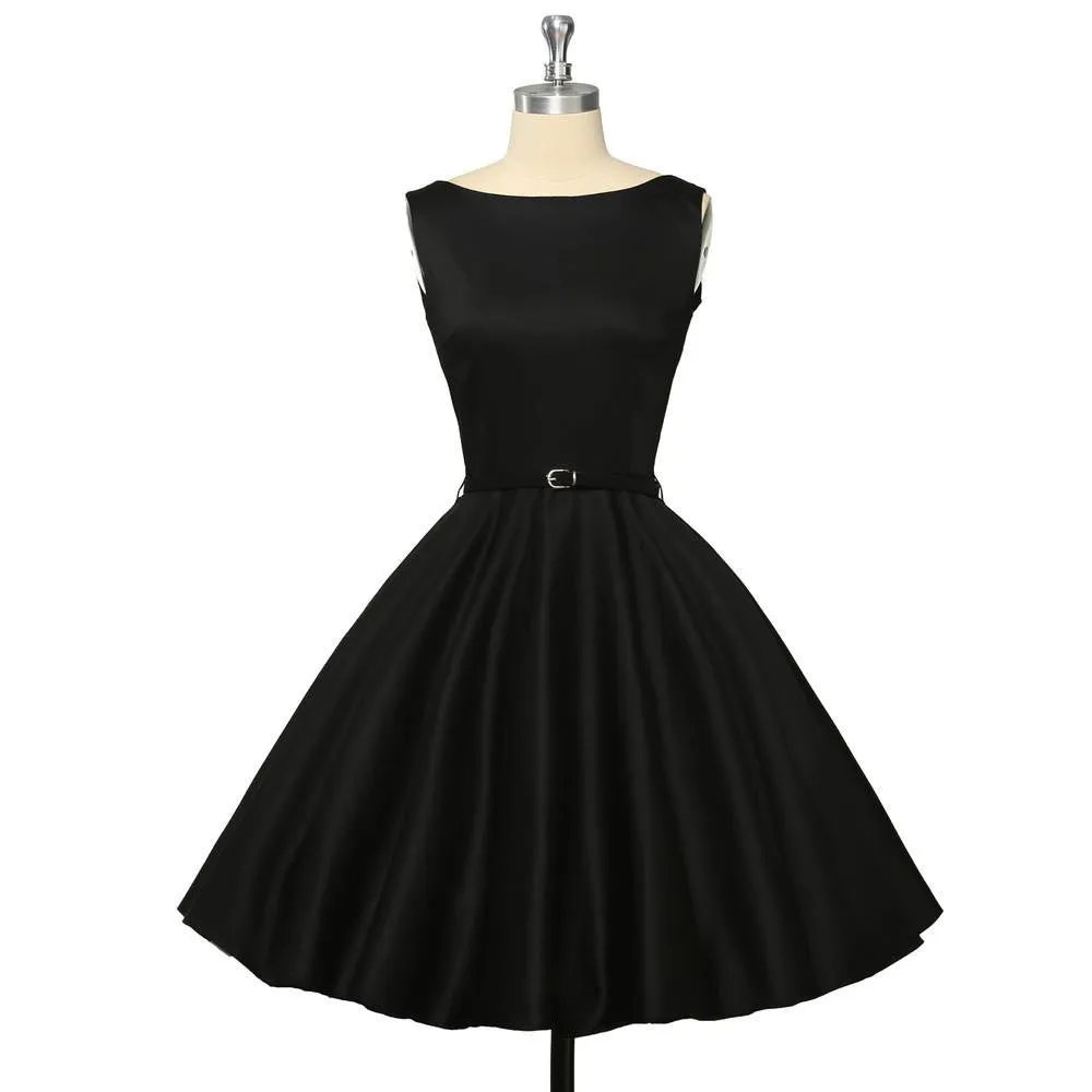 Summer Dresses Women Pinup Retro Robe Rockabilly 50s Vintage Dress Plus Size XS-3XL Cocktail Party Dress Vestidos Femininos