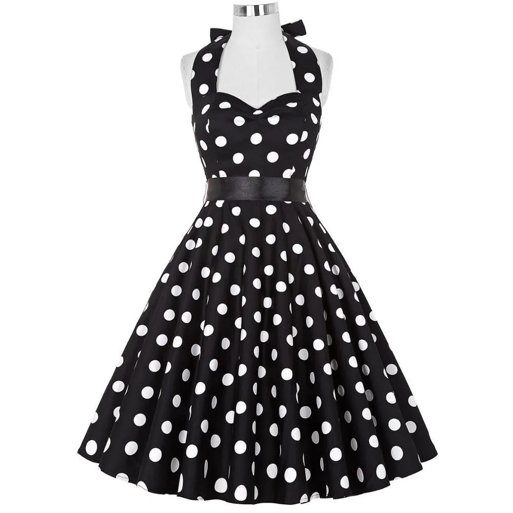 Summer Dresses Women Pinup Retro Robe Rockabilly 50s Vintage Dress Plus Size XS-3XL Cocktail Party Dress Vestidos Femininos