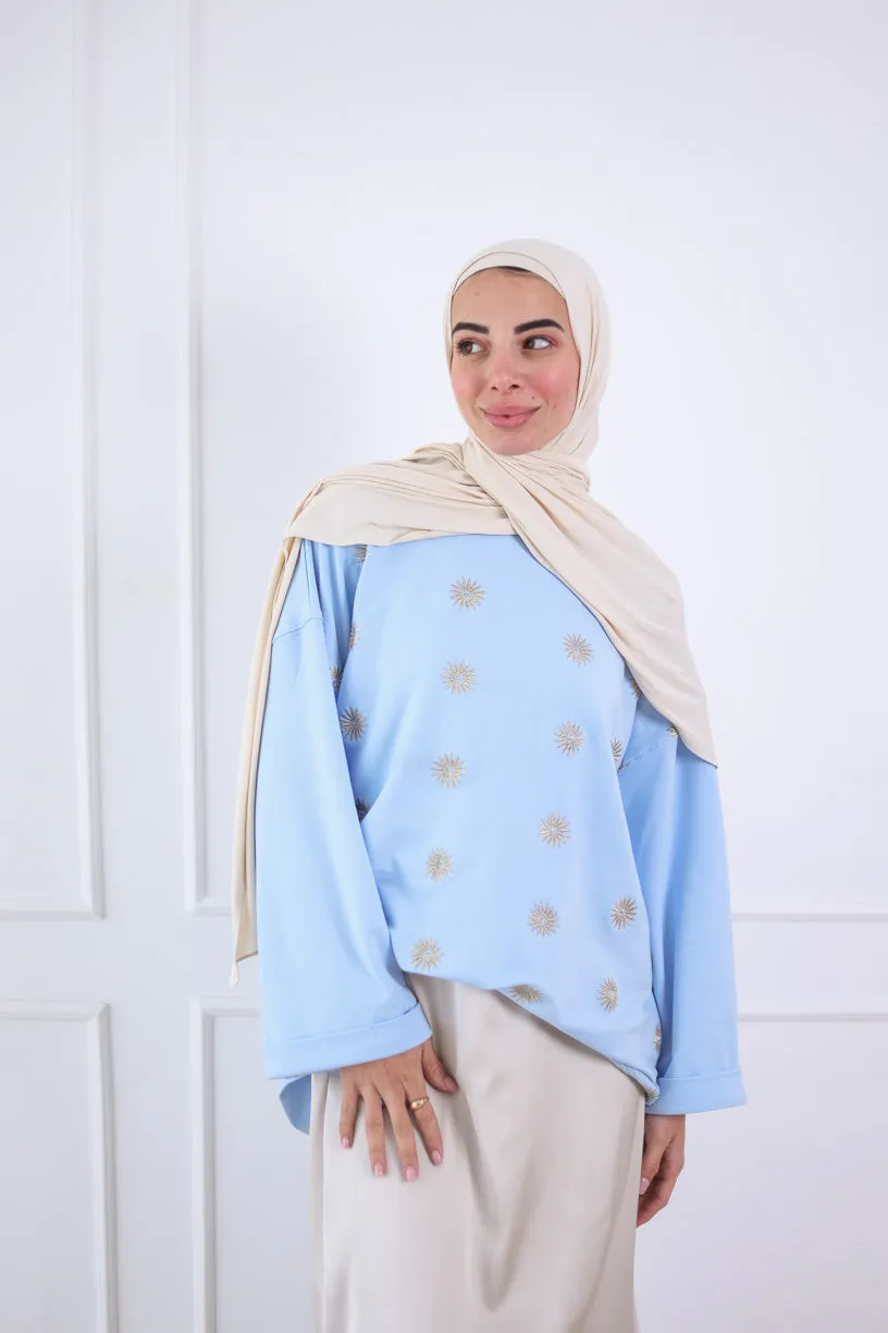 Sunlight Oversized Top in Blue