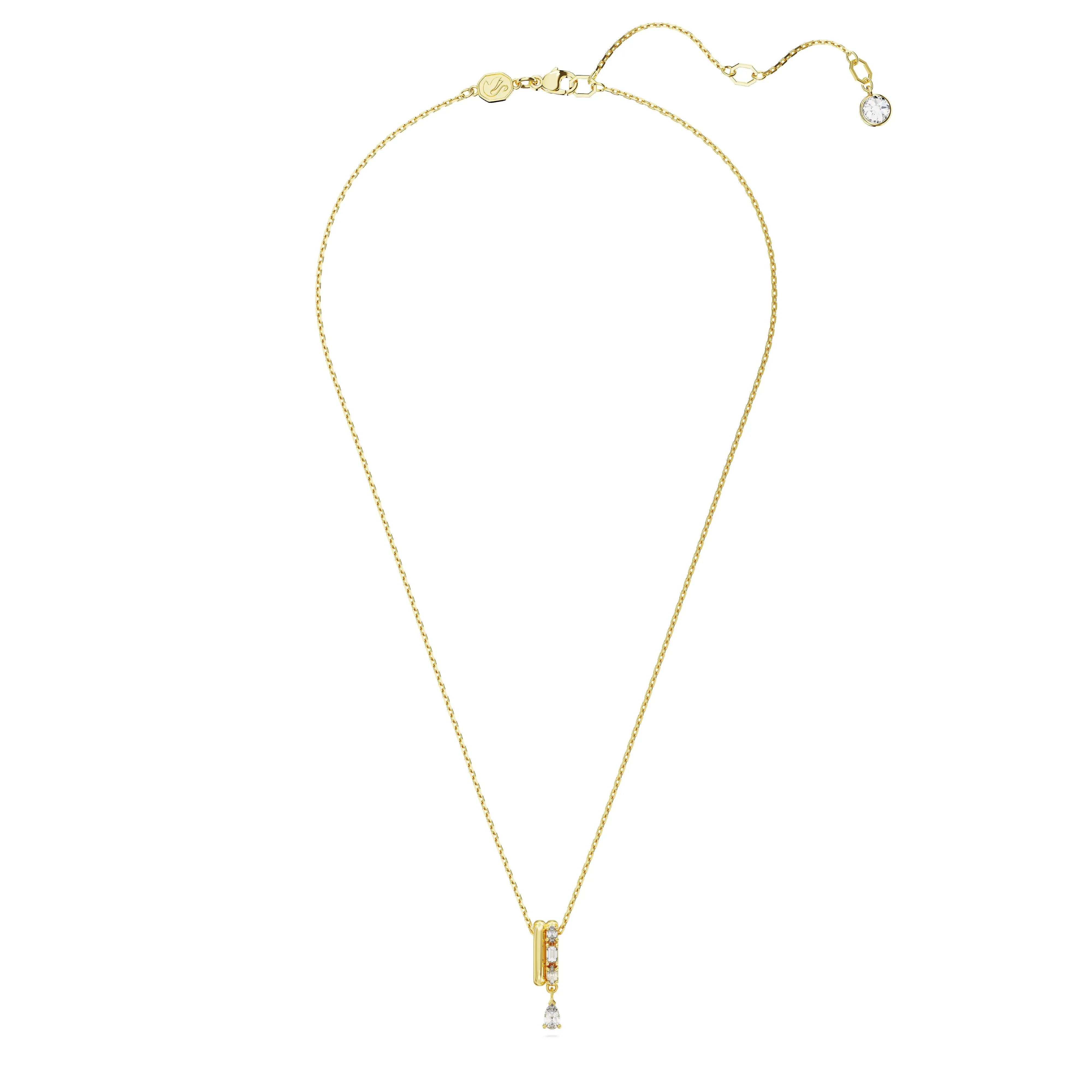 Swarovski Dextera Gold Tone Mixed Cut Necklace