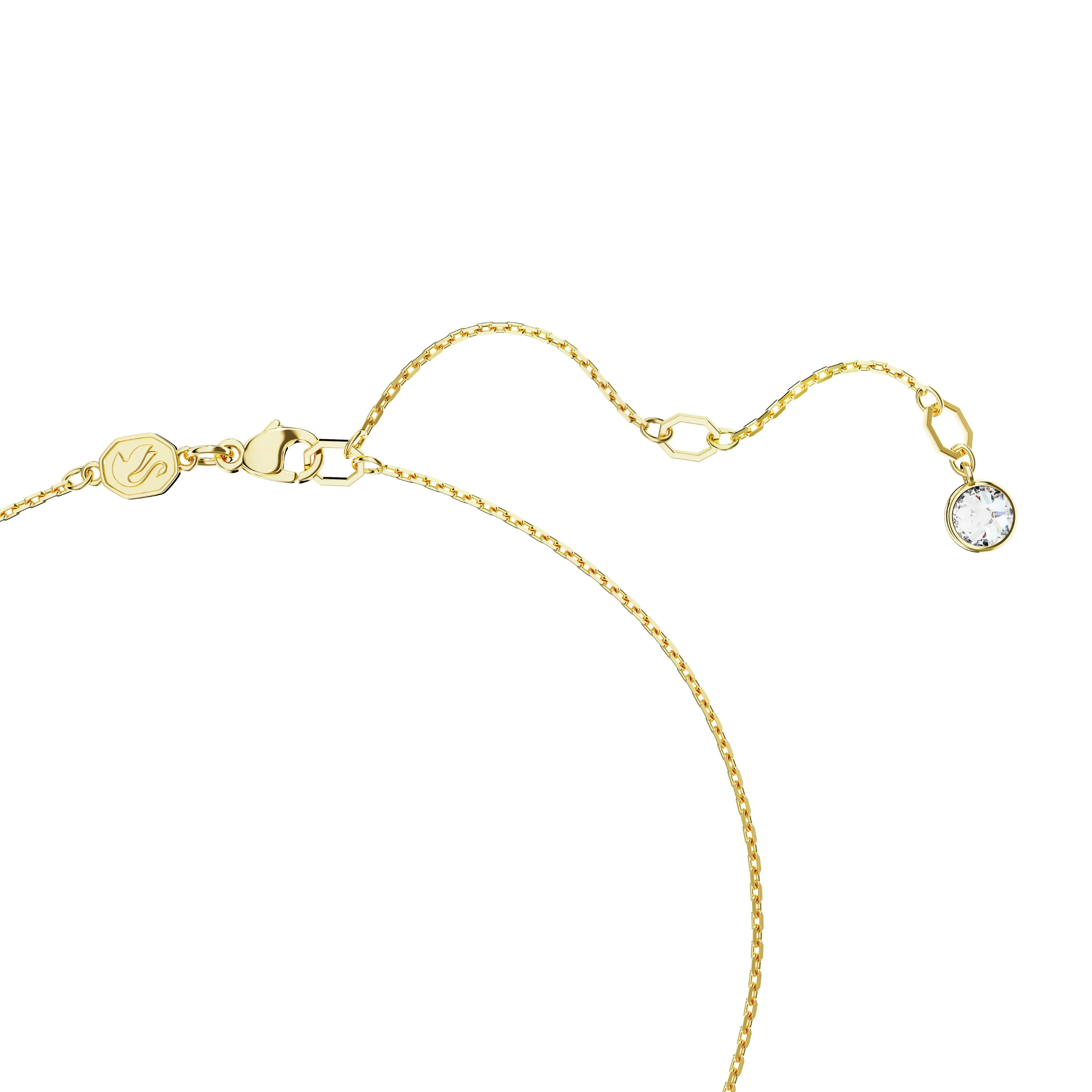 Swarovski Dextera Gold Tone Mixed Cut Necklace