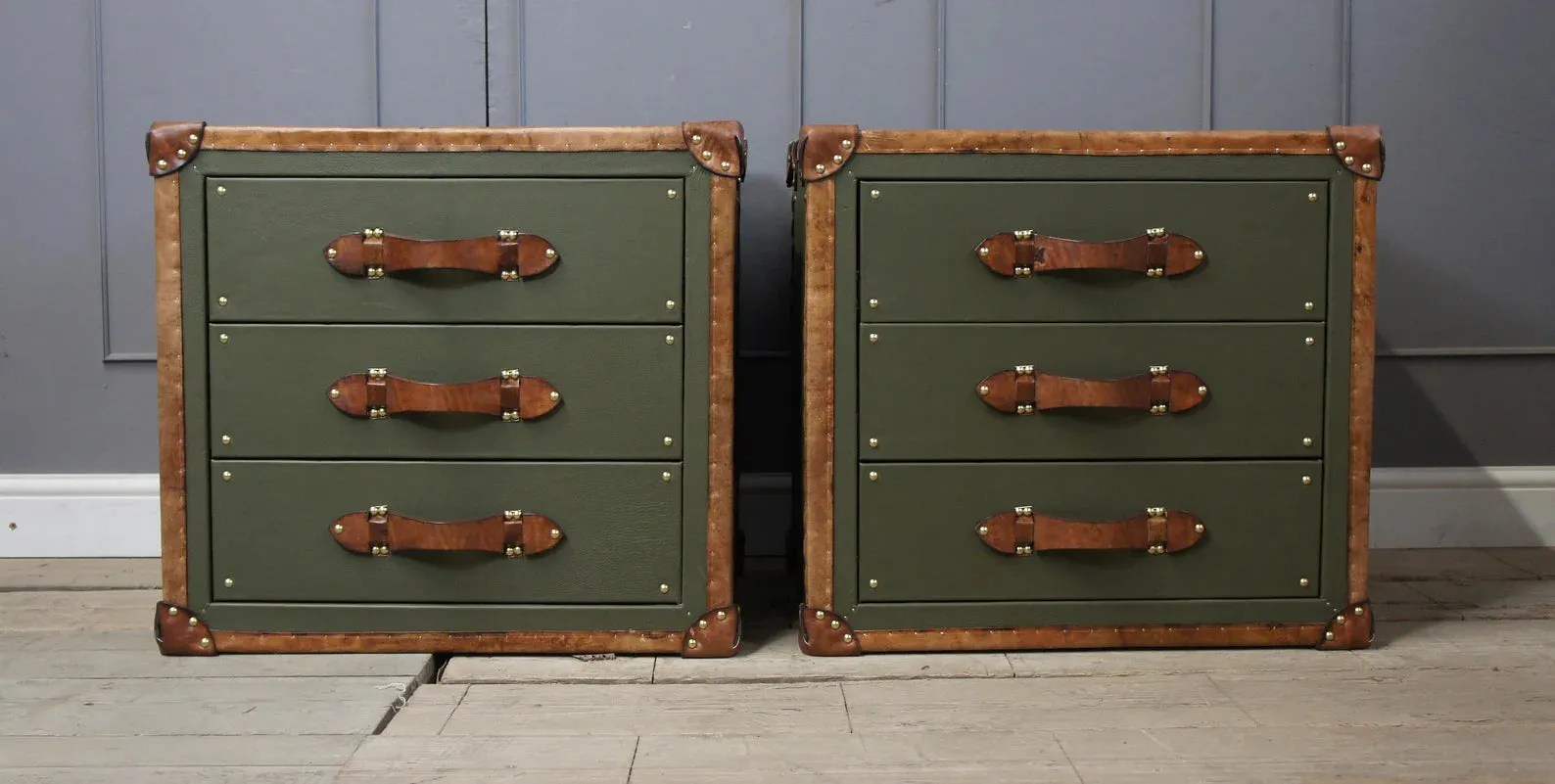 Taupe Nightstand Drawers